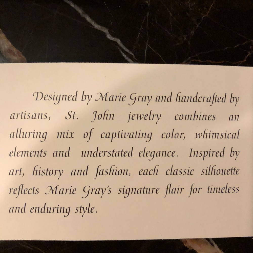 St. John Necklace and Earrings - Picture 6 of 7